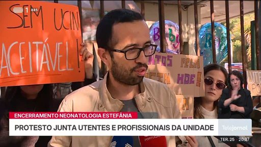 Protesto contra encerramento da Neonatologia do Hospital Dona Estefânia