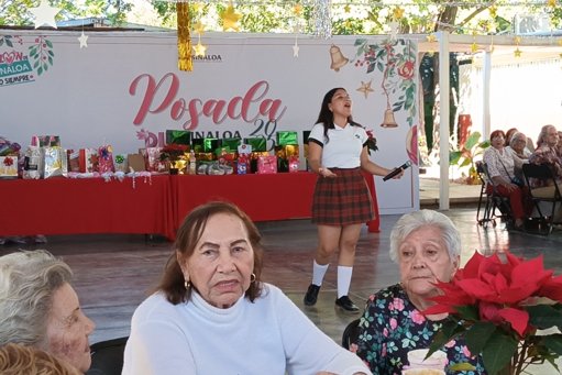 Posada en DIF Palmito fomenta lazos comunitarios entre adultos mayores en Culiacán