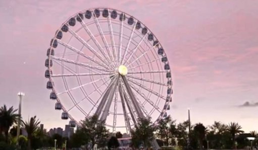 Avanza la construcción de 'La Luna del Río', la nueva noria gigante del Gran Malecón
