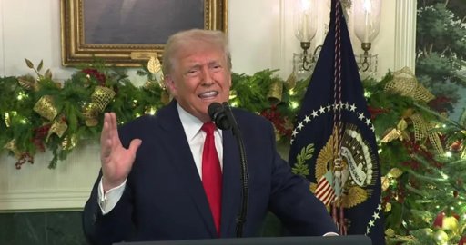 Trump utiliza la Navidad para atacar a la 'escoria de la izquierda radical'