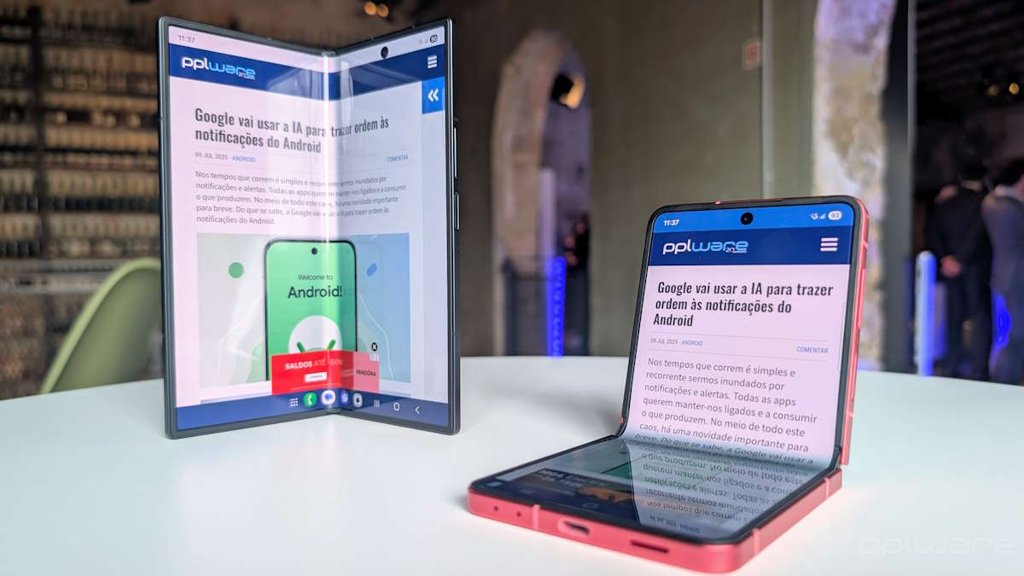 Samsung Lança Novos Dobráveis Galaxy Z Fold7 e Z Flip7, Mais Finos e com Mais IA