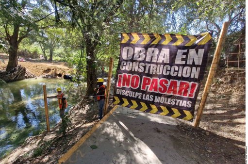 Relleno del Río La Silla para obra estatal genera temor a inundaciones en Guadalupe