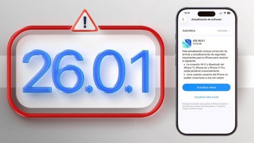 Apple Lanza iOS 26.0.1 para Corregir Errores Críticos