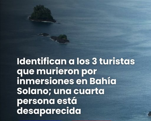 Tragedia en Bahía Solano: Mueren tres turistas ahogados y uno está desaparecido