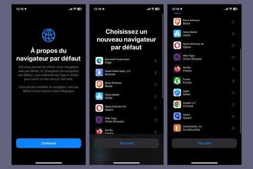 Le DMA européen profite au navigateur Opera, dont l'usage sur iOS a bondi