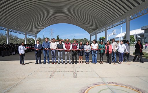 Entregan Arco Techo en Primaria de Cuautlancingo Gracias a Colaboración Institucional