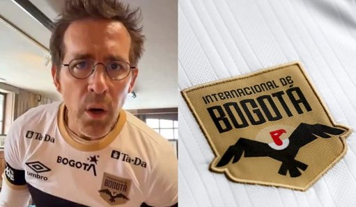 Actor Ryan Reynolds respalda públicamente al Internacional de Bogotá, antiguo La Equidad