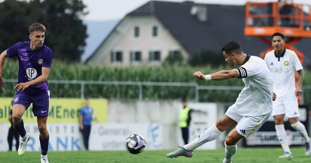 Cristiano Ronaldo marca na estreia da pré-época e lidera vitória do Al Nassr