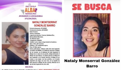 Hallan sin vida en Cancún a Nataly Montserrat, familiar del comediante 'Capi' Pérez