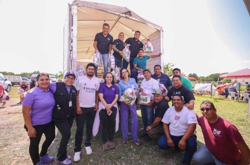 DIF Tamaulipas lleva brigada de servicios integrales a familias de Casas