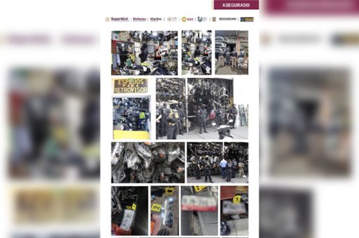Megaoperativo "Fortaleza" decomisa miles de toneladas de autopartes en CDMX y Edomex