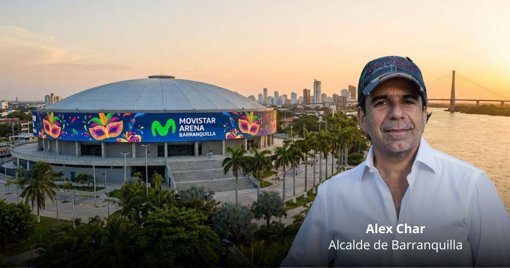 Alcalde Alejandro Char anuncia la construcción de un Movistar Arena en Barranquilla