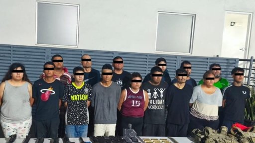 Detienen a 15 Personas con Armamento y Drogas en la Colonia Topo Chico de Monterrey