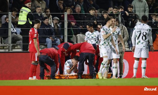 Pior cenário confirmado: Vasco Sousa fratura perónio e é operado