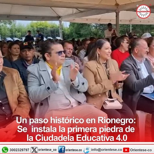 Rionegro siembra la primera piedra de la Ciudadela Educativa 4.0, un megaproyecto para la 'Ciudad del Aprendizaje'