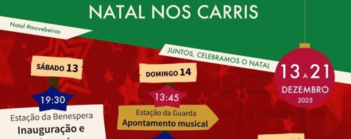 Iniciativa "Natal nos Carris" Une Localidades das Beiras Através da Linha Férrea