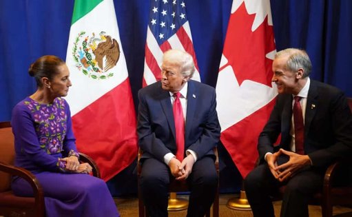 Trump se reúne con Sheinbaum y Carney en el marco del sorteo del Mundial 2026