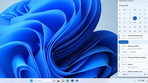 Windows 11 Réintègre Enfin un Véritable Agenda dans la Barre des Tâches