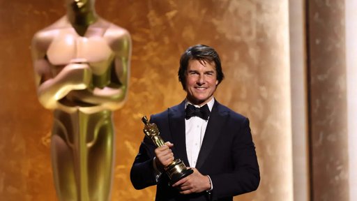 Tom Cruise recibe su primer Oscar, un galardón honorífico por su trayectoria de 45 años