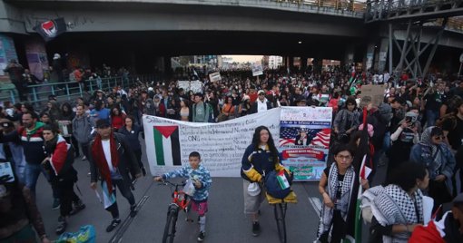 Jornada de protestas pro-Palestina en Colombia genera tensión y actos vandálicos