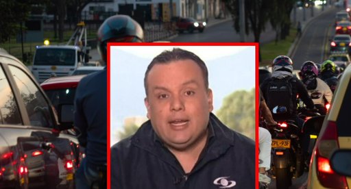 Agresión a periodista Edward Porras durante protesta de motociclistas en Bogotá