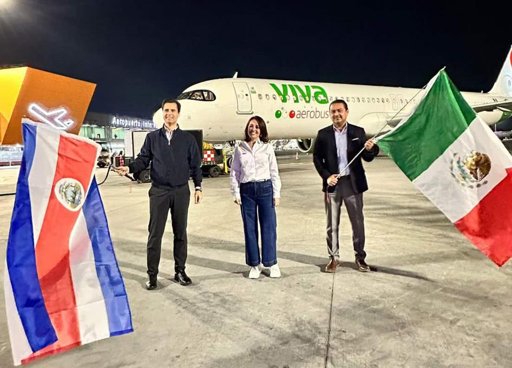 Inauguran vuelo directo entre Monterrey y San José, Costa Rica
