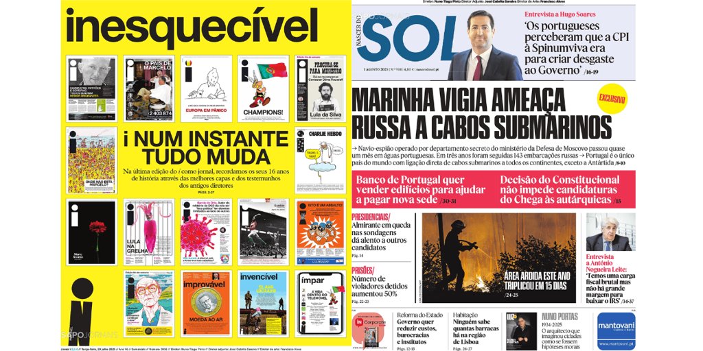 Media Capital adquire dona dos jornais Nascer do Sol e i por um euro