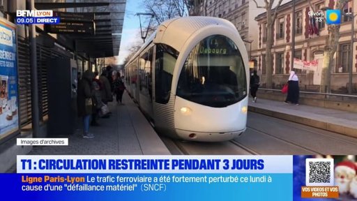 Des perturbations sur la ligne de tramway T1 en raison de travaux pour le futur BHNS