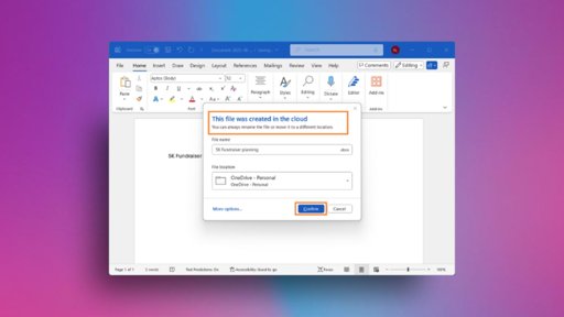 Microsoft Word Passa a Guardar Documentos na Cloud por Predefinição