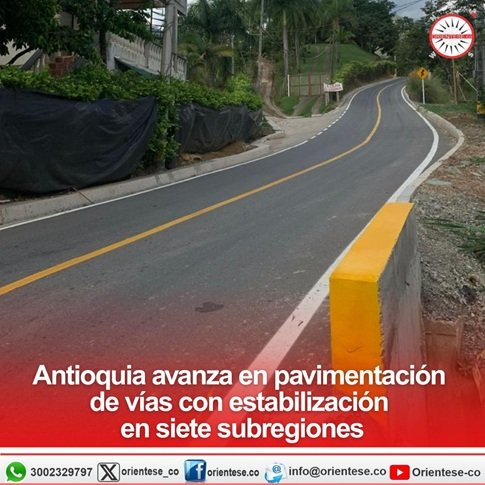 Antioquia adjudica licitación histórica para pavimentar más de 500 km de vías rurales con técnica de estabilización