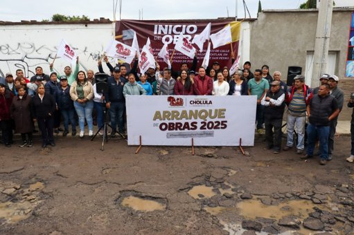 Arrancan Obras Viales en Juntas Auxiliares de San Pedro Cholula tras 30 Años de Abandono