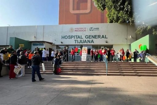 Protestas laborales en Tijuana: personal de salud y de Sidurt exigen mejores condiciones