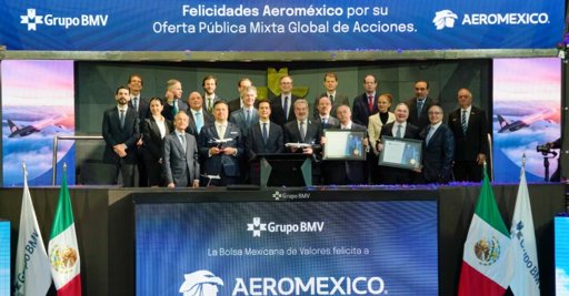 Aeroméxico regresa a la Bolsa Mexicana de Valores tras reestructuración