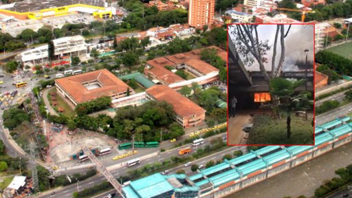 Incendio en el Politécnico Jaime Isaza Cadavid genera tensiones y advertencias de autoridades