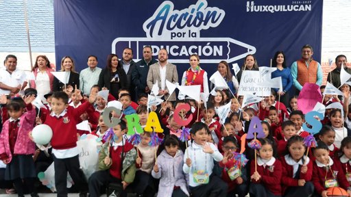 Programa “Acción por la Educación” renueva escuelas en Huixquilucan