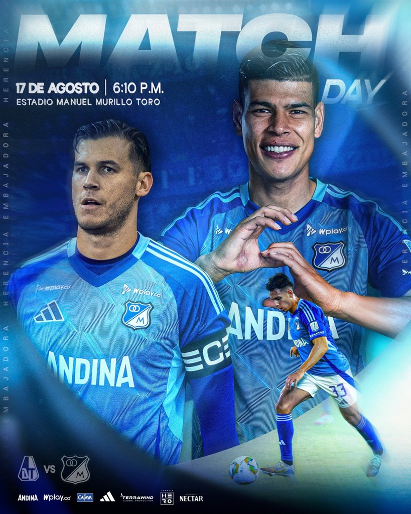 Crisis defensiva en Millonarios: Llinás y Palacios, bajas sensibles por lesión