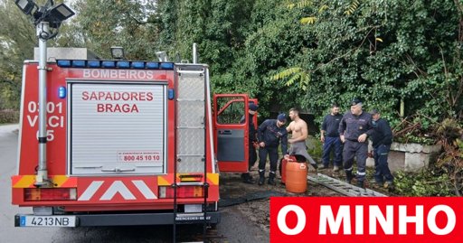 Bombeiros Sapadores de Braga Resgatam Gato de Poço em Palmeira
