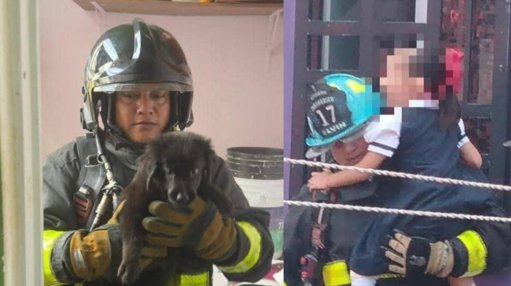 Heroico Rescate en Playa del Carmen: Bomberos Salvan a Niña y su Perrito de un Incendio
