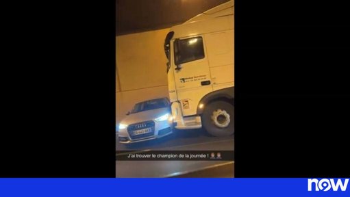 Camião Arrastou Automóvel por 300 Metros sem que o Motorista se Apercebesse