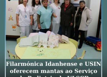 Alunas da Universidade Sénior de Idanha-a-Nova oferecem mantas a crianças hospitalizadas