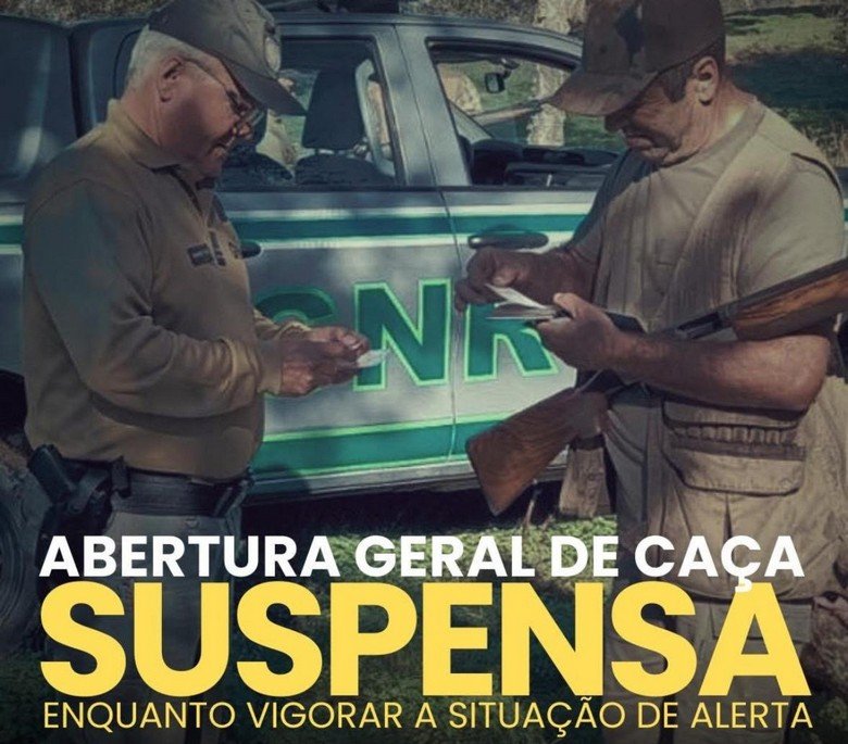 Abertura da Época de Caça Suspensa Devido a Risco de Incêndio