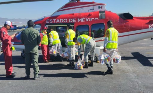 Estado de México muestra su solidaridad enviando 254 toneladas de ayuda a Hidalgo