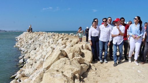 Avanza la recuperación de playas en Santa Verónica con la construcción de espolones