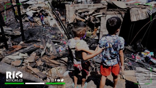 Incendio en el barrio Zarabanda deja 12 viviendas destruidas y decenas de damnificados