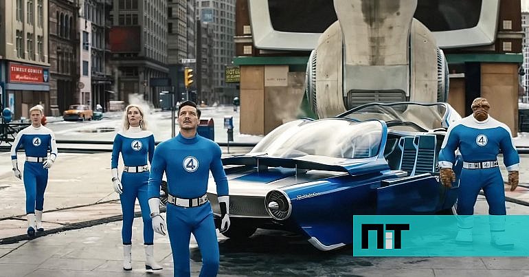“O Quarteto Fantástico: Primeiros Passos” Chega aos Cinemas com Estética Retrofuturista