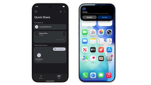 Interopérabilité Android/iOS : Quick Share de Google devient compatible avec AirDrop