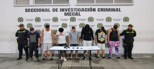 Capturan a diez 'motoatracadores' de la banda 'Los Sagaces' en Cali
