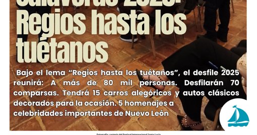 Preparan Desfile de Calaveras 2025 en Monterrey con homenaje a íconos regios