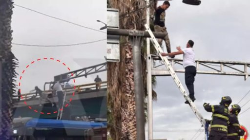Coordinación heroica en Azcapotzalco: policías, bomberos y un civil salvan a un hombre en riesgo