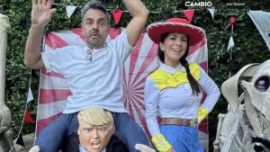 Eugenio Derbez genera polémica con disfraz de Donald Trump en Halloween